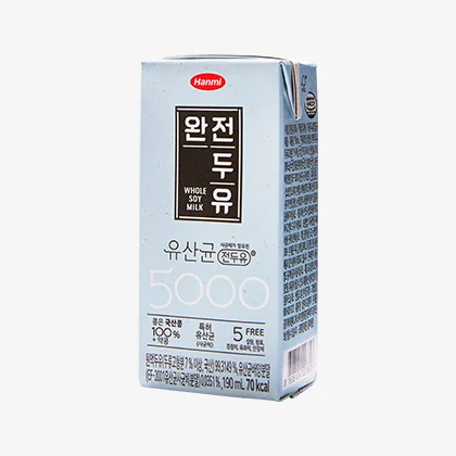 2022 hot sale [Whole soymilk 5000] 500 billion added postbiotics soft and sweet soymilk paper straw Made in Korea