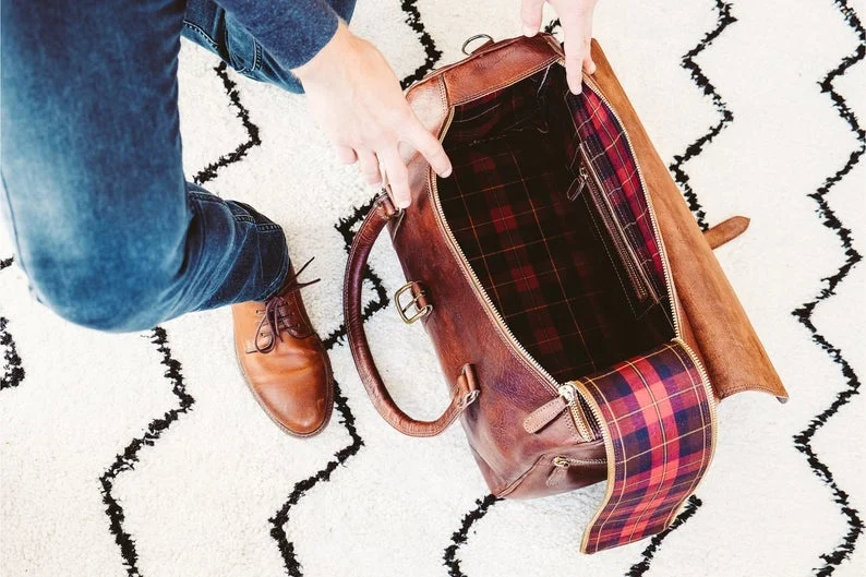  Кожаная сумка для тренажерного зала дорожные сумки ручной клади Легкий нести сумку унисекс LDN-0037