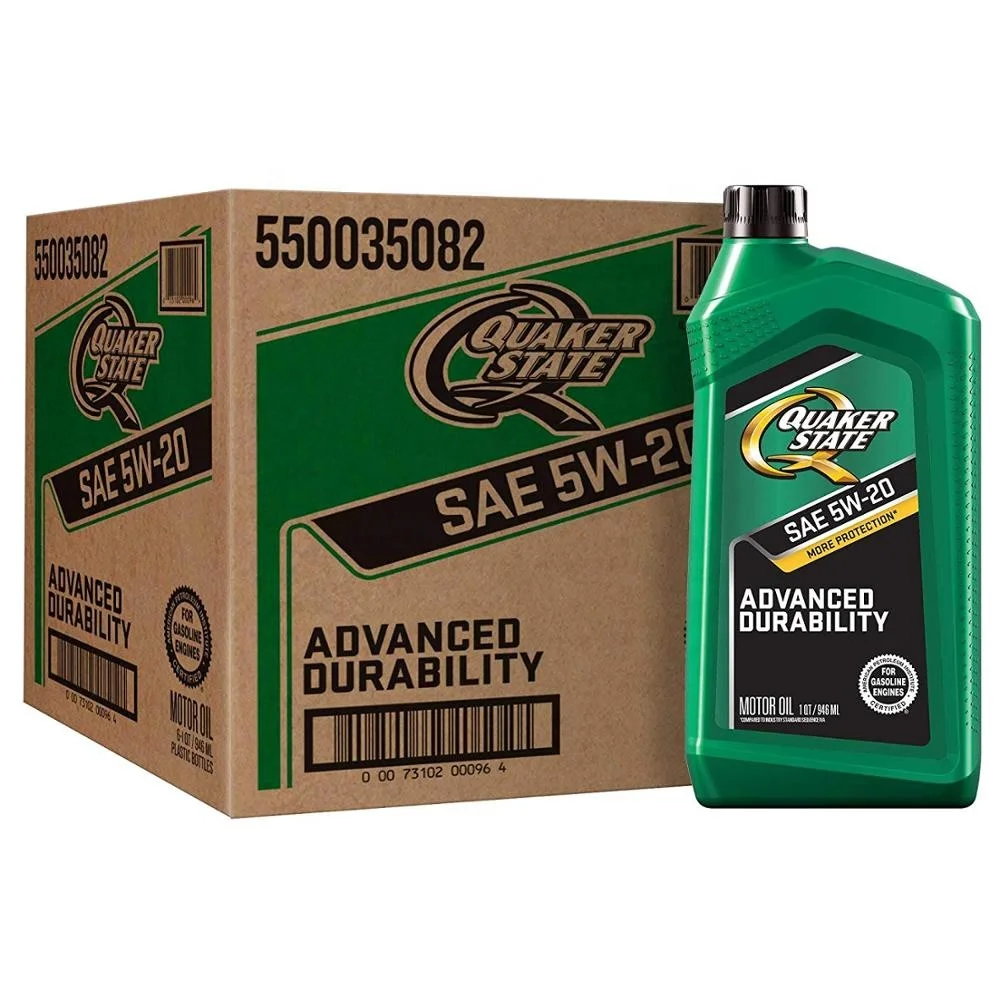 Quaker State Advanced Durability Conventional 5W-20 Motor Oil 1- Quart ( Pack of 6)