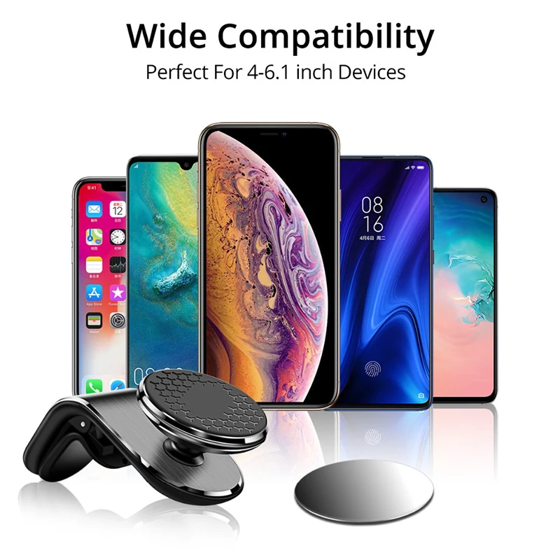Wholesale Magnetic Air Vent Car Cell Phone Holder cellphone Dashboard Clip Magnet Mobile Phone Stand Mount for Car iphone