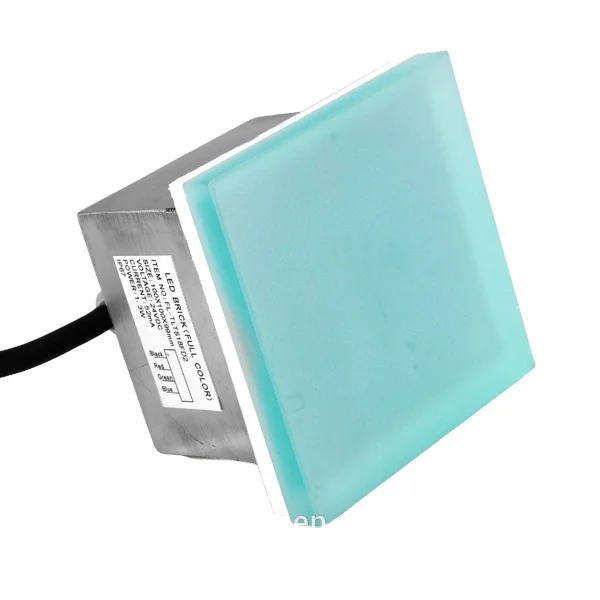 
Outdoor garden IP67 floor tiles RGB color changing LED step brick light 