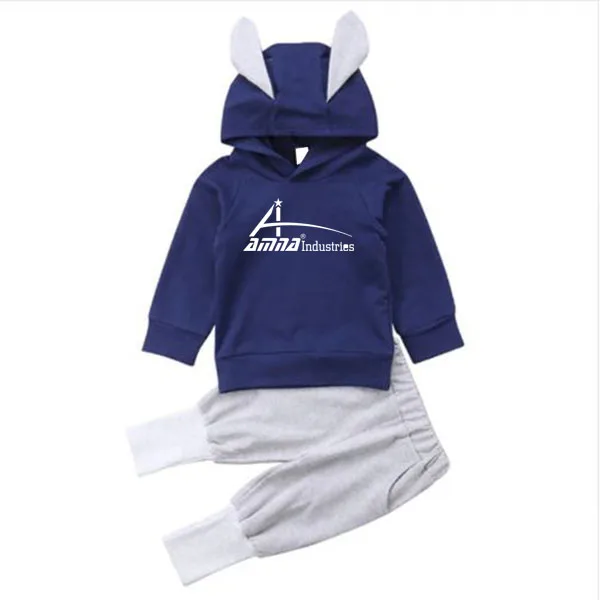 Pakistan Manufacturer Kids Tracksuit Cotton / Fleece Made Zipper stand Collar Pullover Hood  for Sale