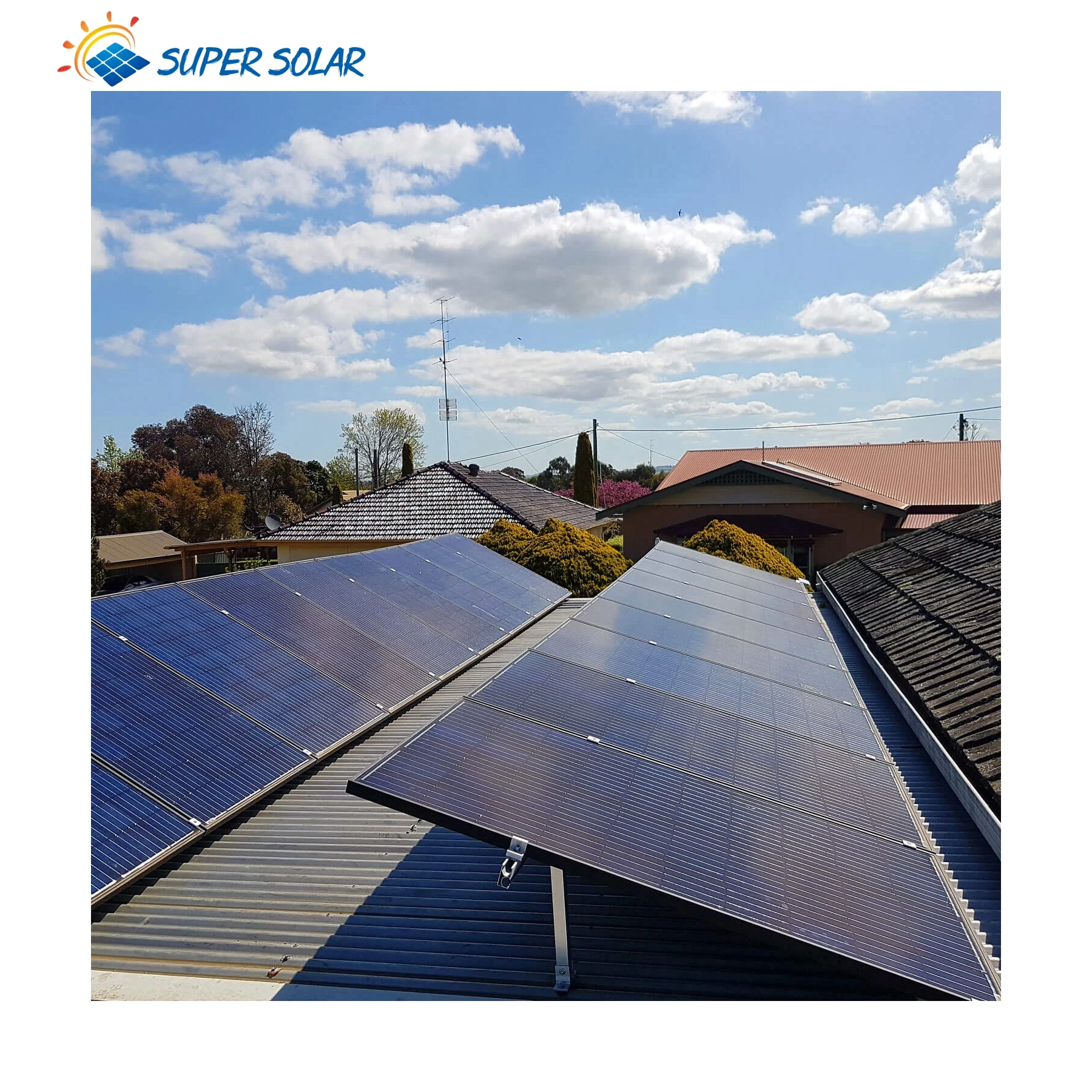 Supersolar residence use 30000 watt complete system solar panel kit off grid solar power 30kw complete system