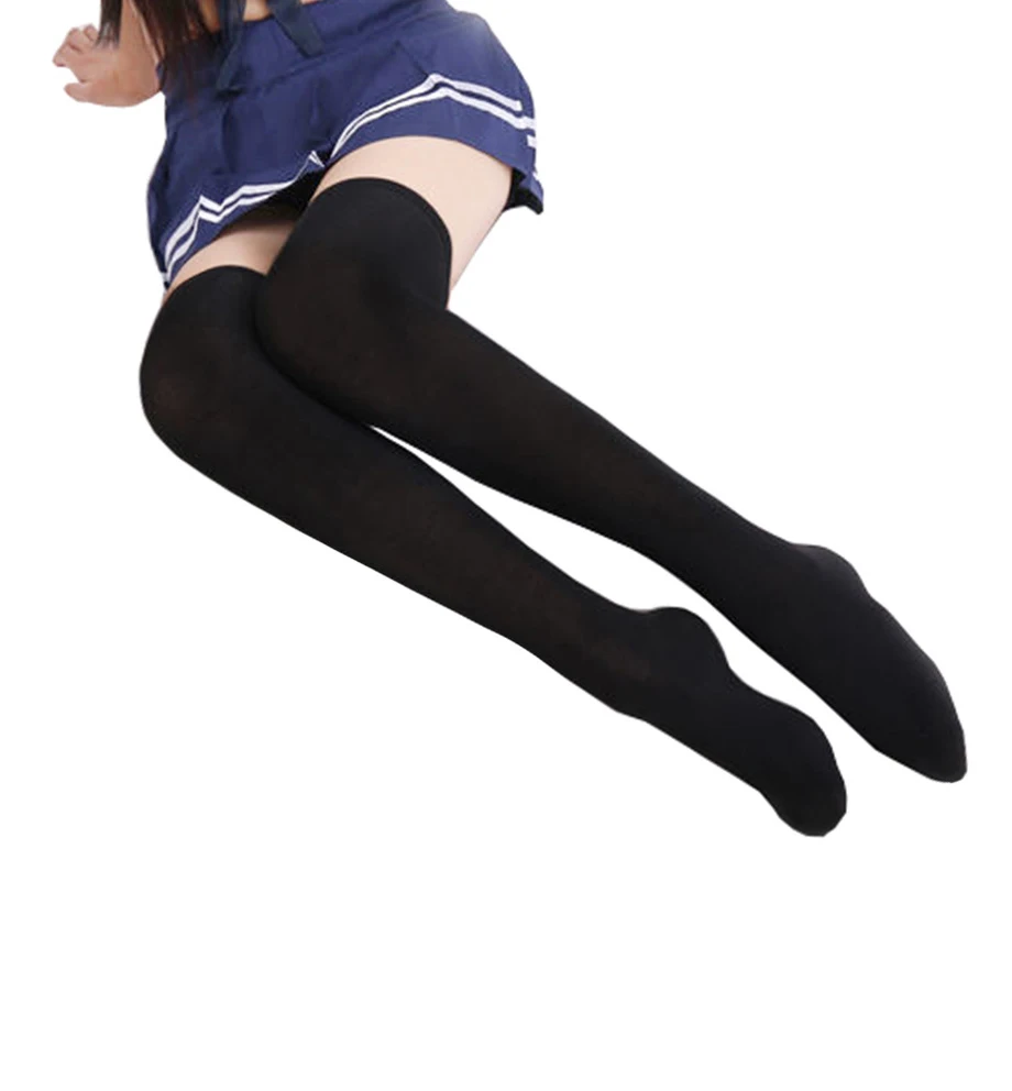 New Winter Thick Long Knitted Over Knee Thigh High Socks for Women Girl Casual Multi Color Socks