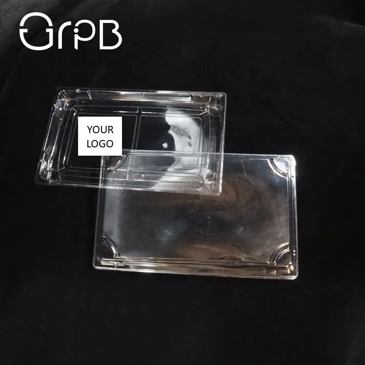 
PET plastic fast food packing sushi plate 