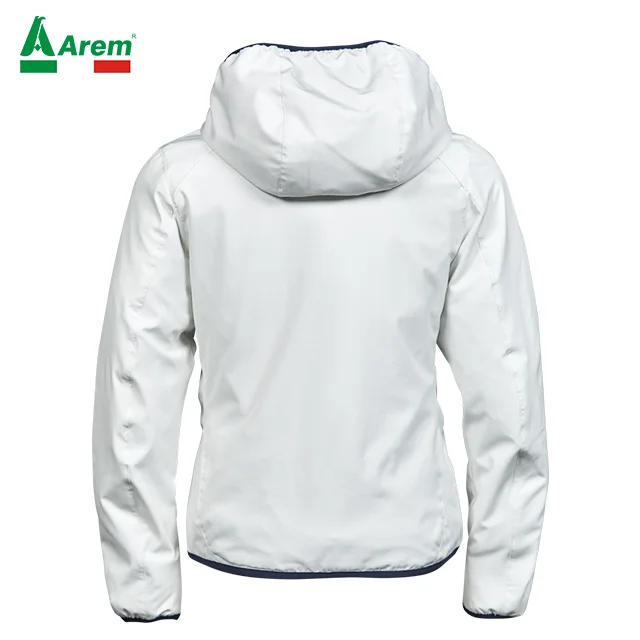 Polyester Elastane Lining DuPont padding 2layer fabric Wate Ladies Competition shape fit Jacket Full zip chin protection cuff