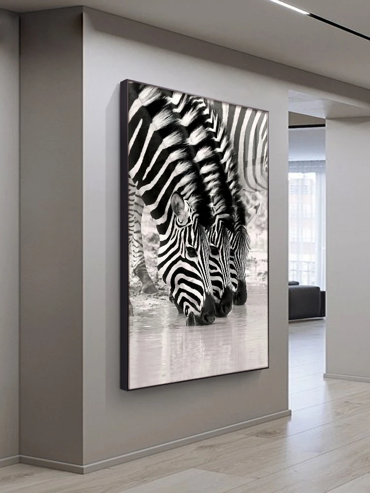 Factory Sale Unique Design Animal drink Printing painting Picture Canvas Digital Art Wall 20*30 inch/50*75 cm