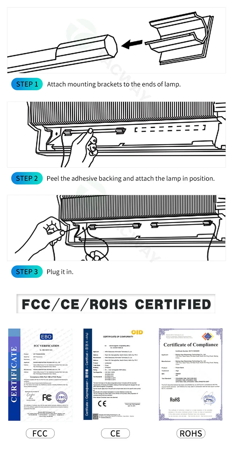 30 Вт 35 75 150W UVC лампа 253.7nm Светодиодная