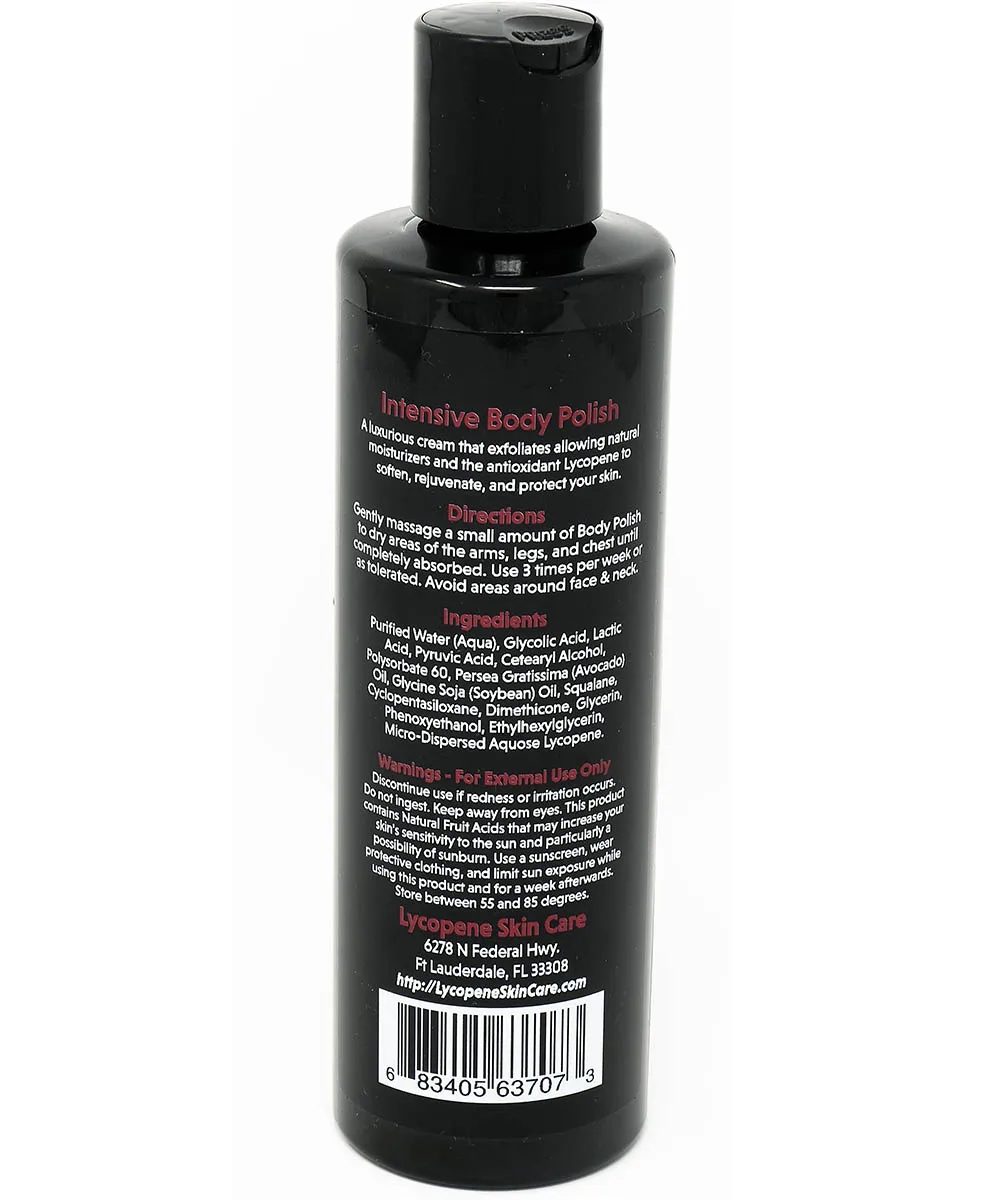 Lycopene Body Polish - Mild Fruit Acids to Gently Remove Impurities & Dead Skin Cells from the Body