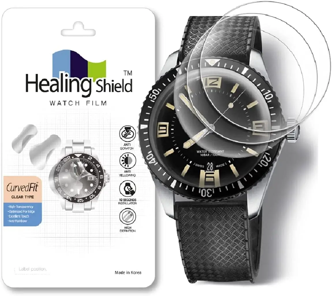Smartwatch Screen Protector Film for Healing Shield Prime Curved Flat Wrist Watch Analog Watch Glass Screen Protection Film