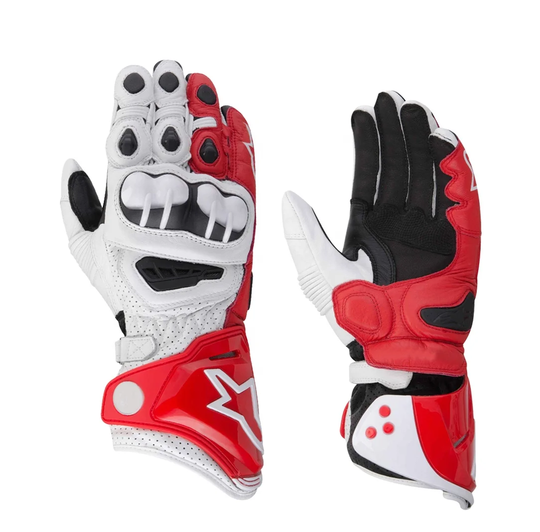 Black plush windproof waterproof non-slip touchscreen custom full finger warm cycling gloves 2024