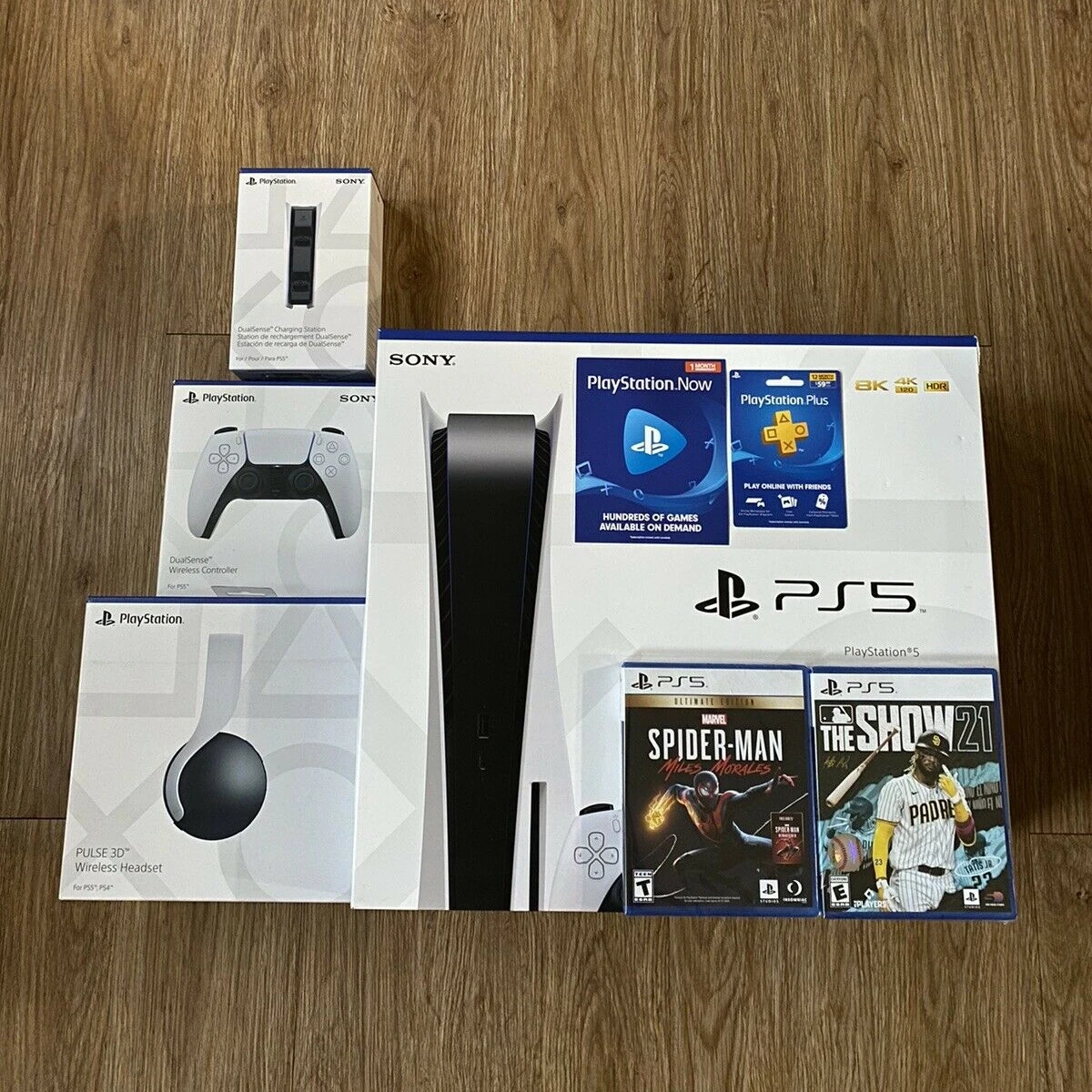 NEW Digital Edition PS5 Console Disk Version with 15 Free Games and 2 ControlleR For New PS 5