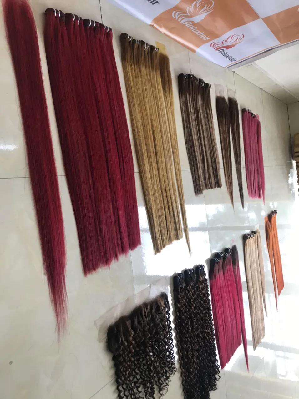  Оптовые продажи 100% человеческие волосы из Вьетнама наращивание волос цветные