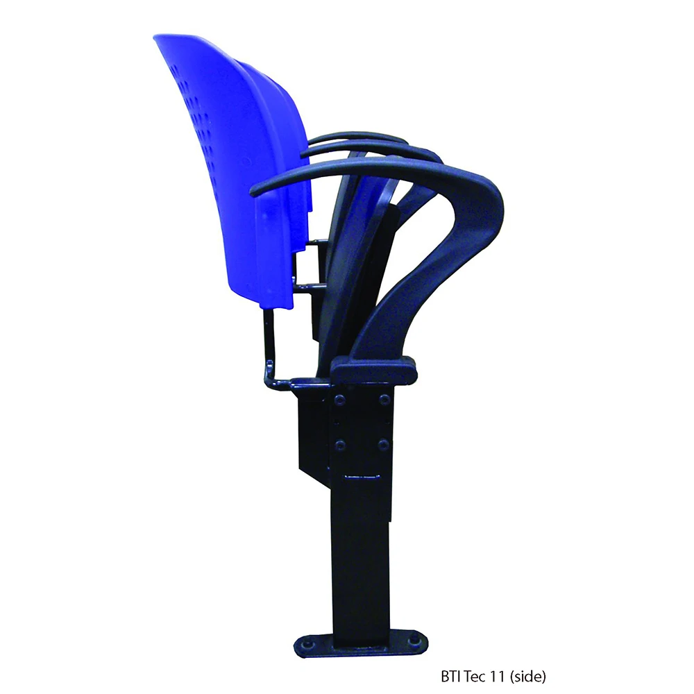  Lecture Stadium Auditorium Chair TEC 11 B Long Lasting Solid Strong Moulded Metal Pedestal Polypropylene Writing