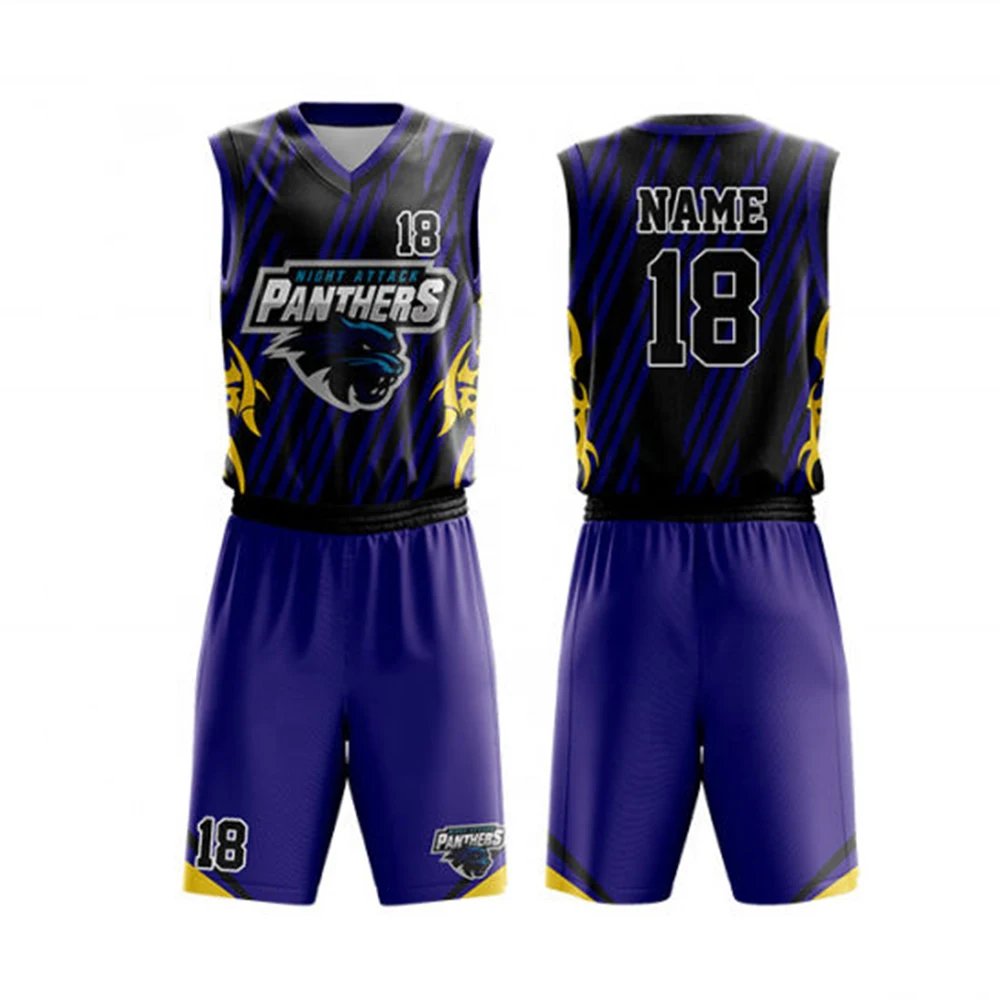 Wholesale Own Design New Blank Team Logo Printing Basketball Jersey Basketball Uniforms Custom