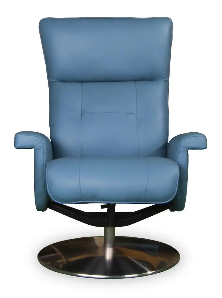 Relaxing Chair BAS650 Living Room Modern Leather Fabric Metal Frame Scandinavian Design Malaysia Furniture