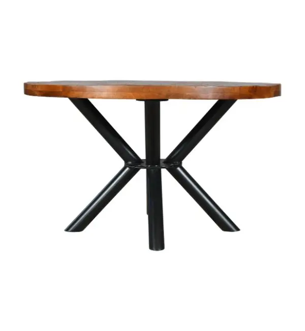 High Quality Round Wooden Dining Table Made From 100% Solid Mango Wood For Home Furniture Dining Room and Wholesale