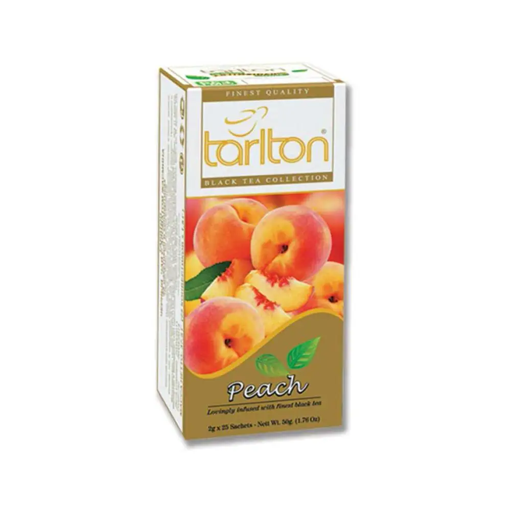 Peach Black Tea // Ceylon Flavored Black Tea from Tarlton // in Envelop Tea Bags