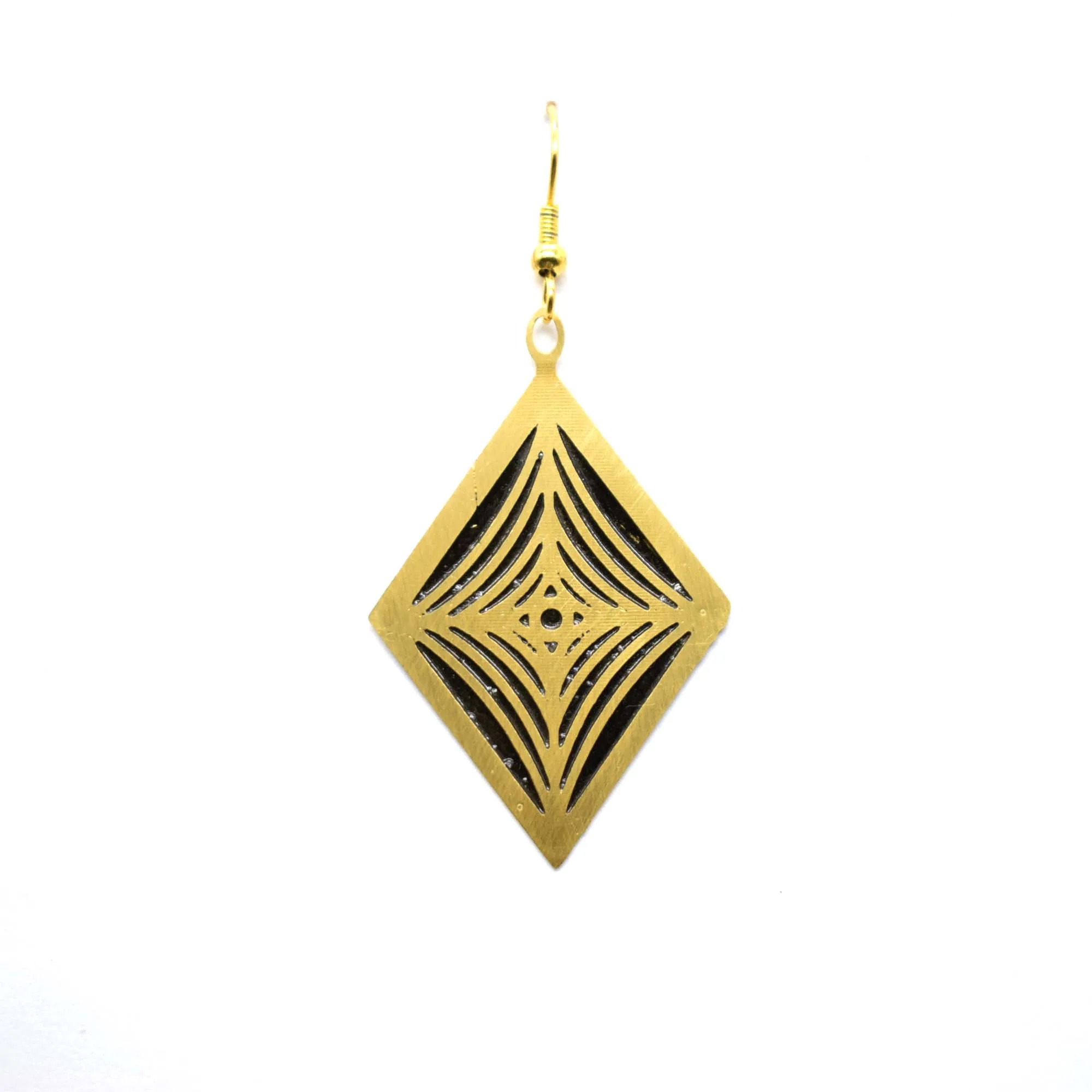 Large gold tone disk ethnic style indian earrings jhumka mandala earrings filigree jewelry gold plated earring