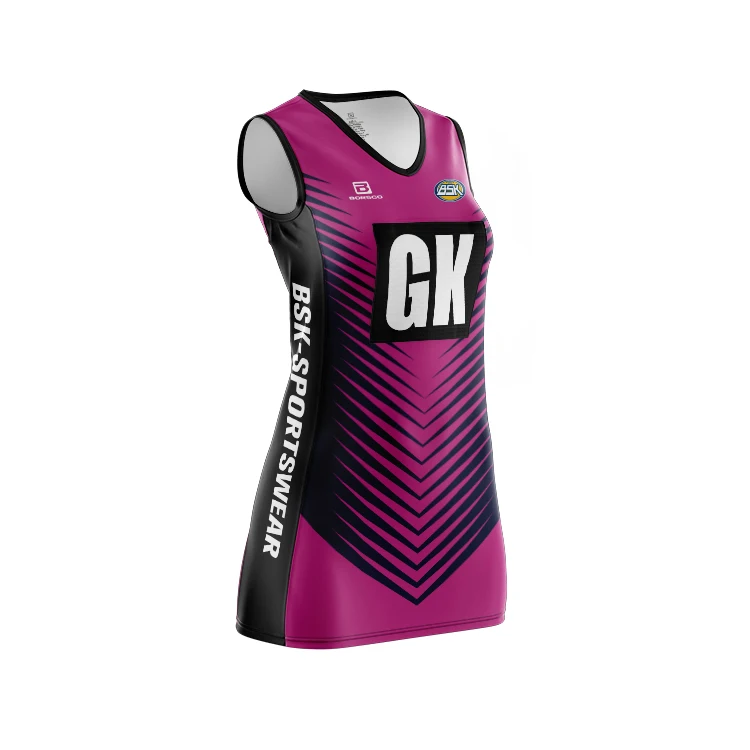 Ladies 100% polyester Netball dress on sale