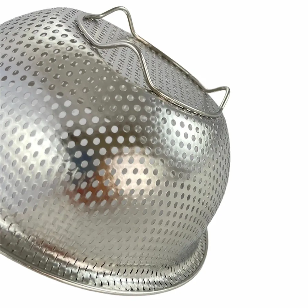 18/8 Stainless Steel Perforated Berry Bowl Colander Fruit Colander