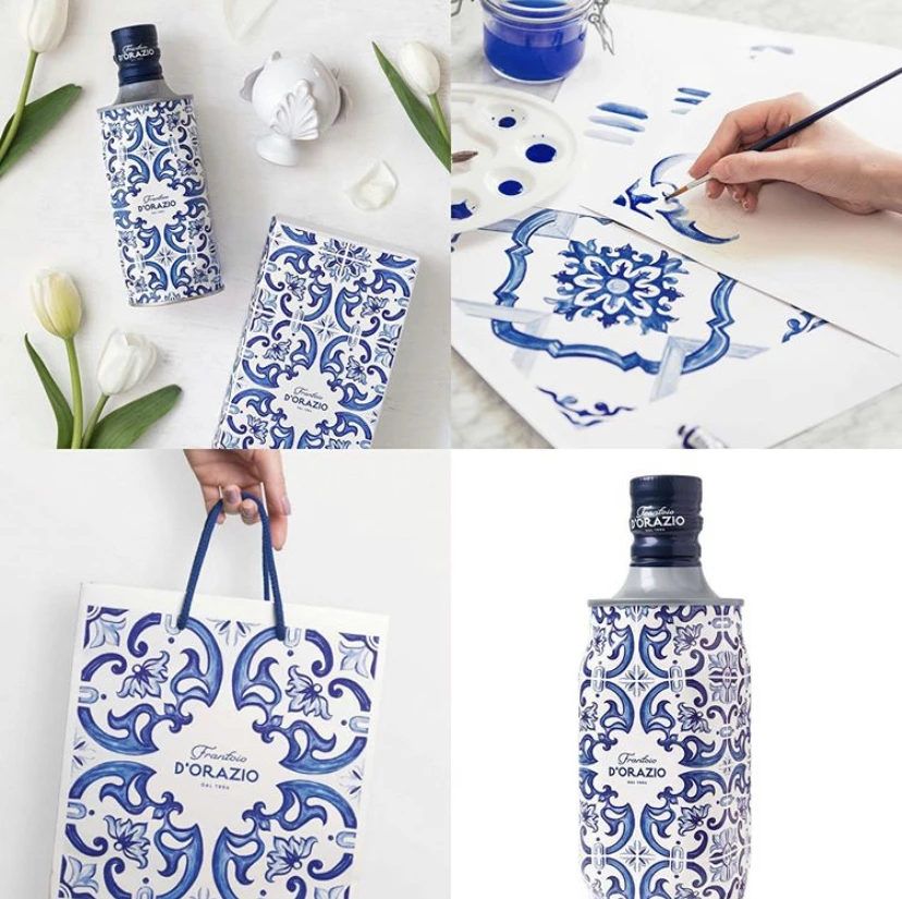 Premium extra virgin olive oil Opera Collection OLTREMARE 500 ml tin bottle Made in Italy