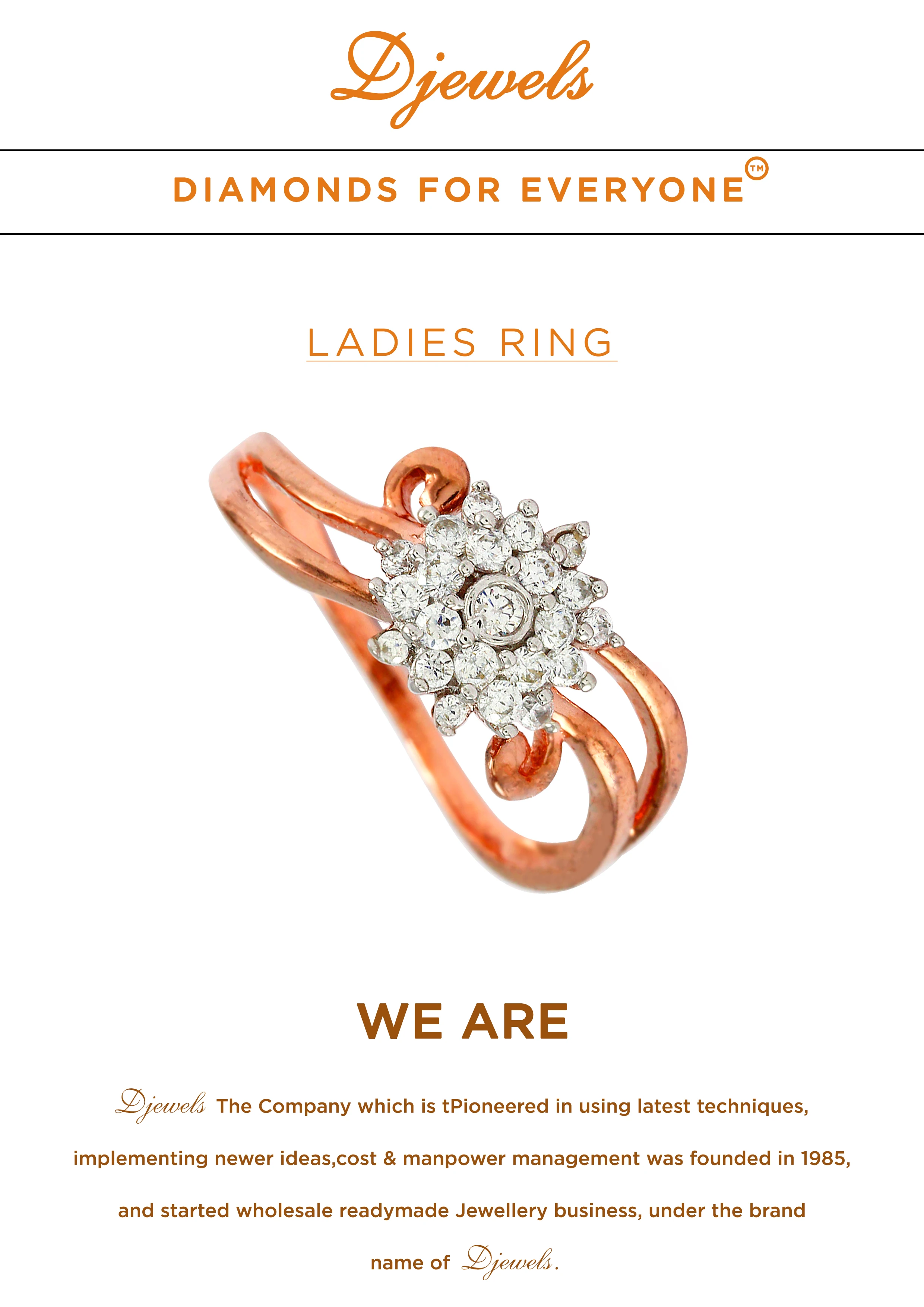 
Diamond Ring May 2021 Beautiful 14kt Gold Floral Shape Party Wedding Diamond with Ruby Ring for Women at Wholesale Price 