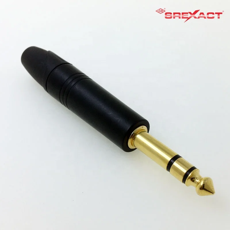 1/4 TRS 6.35mm stereo phone plug speaker connector