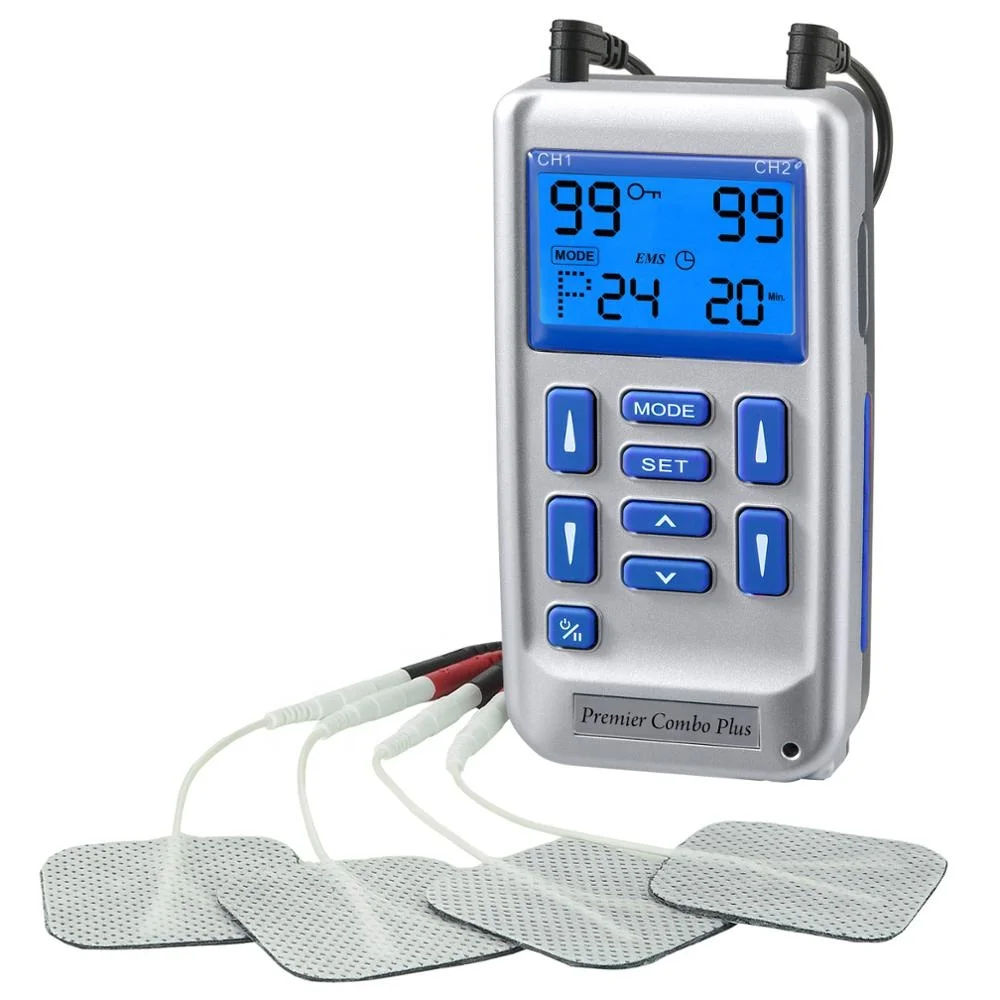 EM-6300A Portable Muscle Stimulator Taiwan ABS Tens Therapy Device Electrode Pads Home Use Pain Relief Treatment 1-Year Warranty