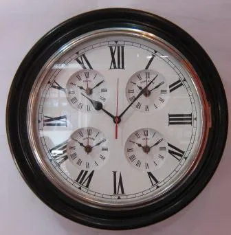 Antique style five time wooden clock