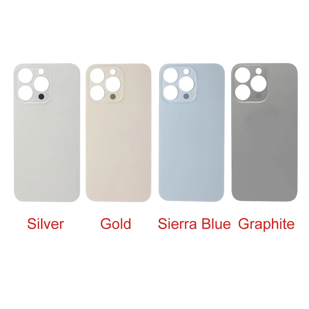 Big Hole Back Glass For iPhone X 13 12mini 12 Pro Max 8 8P XR XS Max 11 Pro Max SE2 Back Cover Glass with 3M Sticker