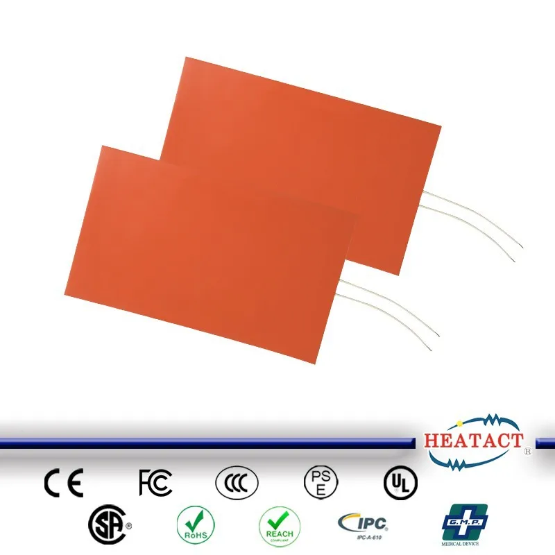 Тайваньский Премиум индивидуальная электрическая пленка 12 В силиконовый резиновый нагреватель OEM ODM в наличии