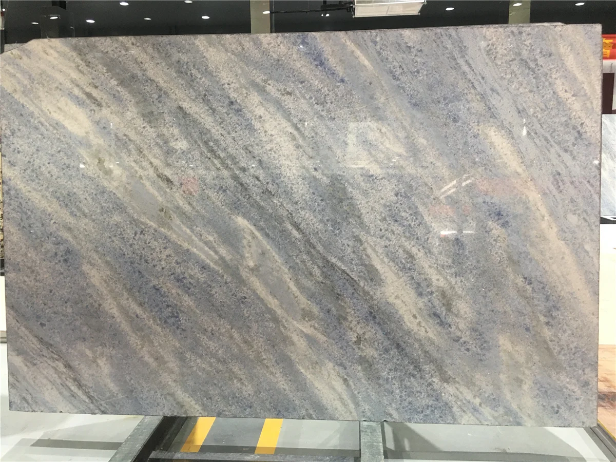  Заводская цена синий кристалл бразильский дом бриллиант мрамор кальцит азулата для украшения интерьера