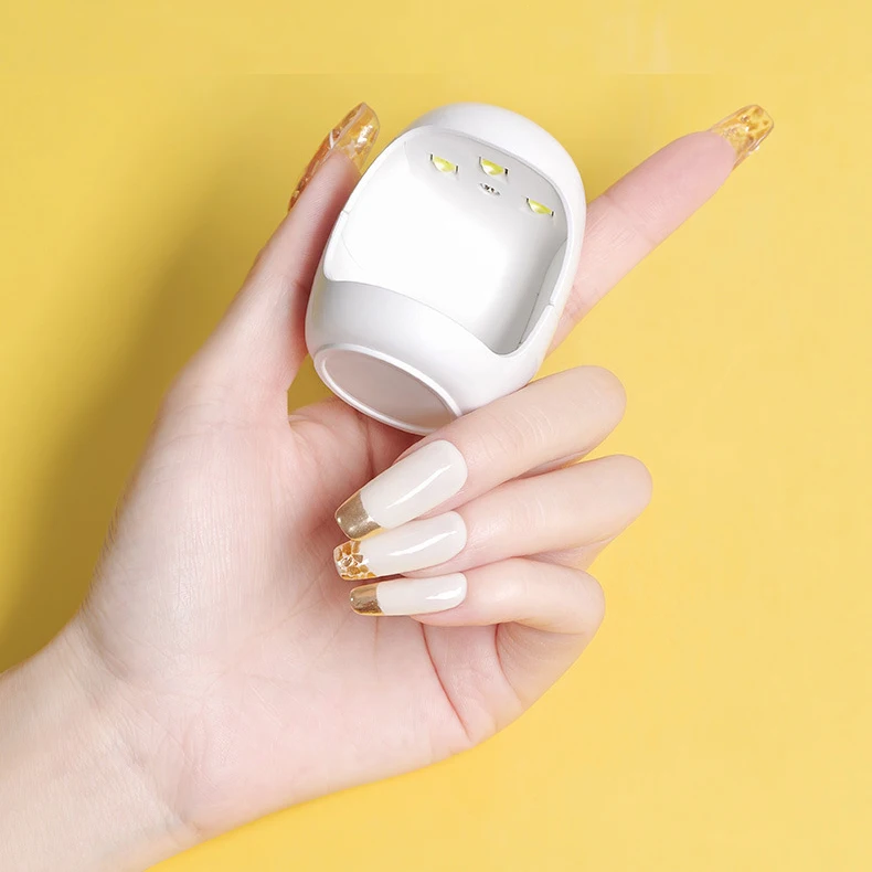 Wholesale LED Nail Lamp 3w Mini Egg Sun Nail Lamp Portable Rechargeable 30s Quick Drying UV Lamp Nail Dryer