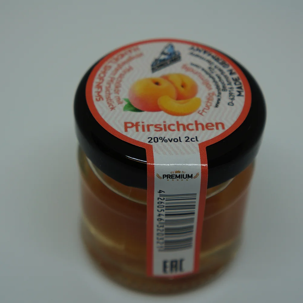 
Коктейльный персиковый бренди с кусками внутри 20% Schneejager 