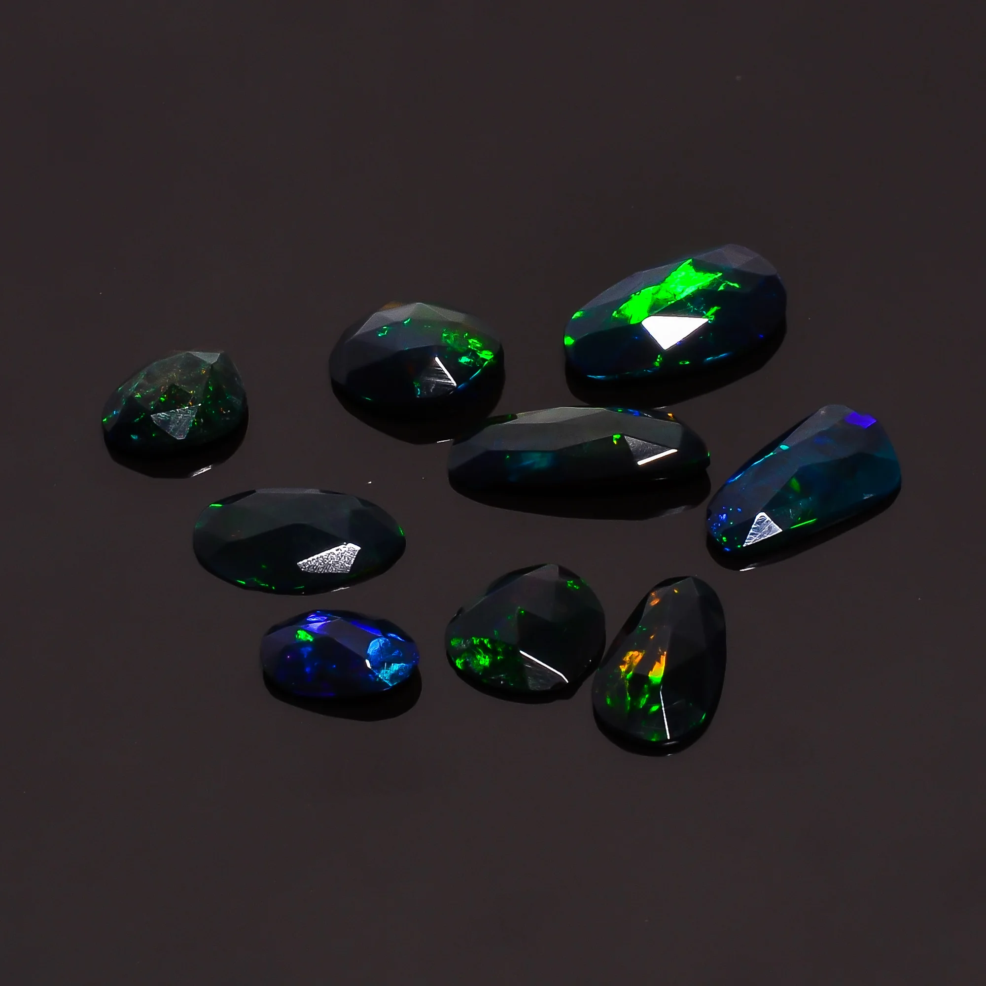 Черный Эфиопский натуральный драгоценный камень Welo черный Опал