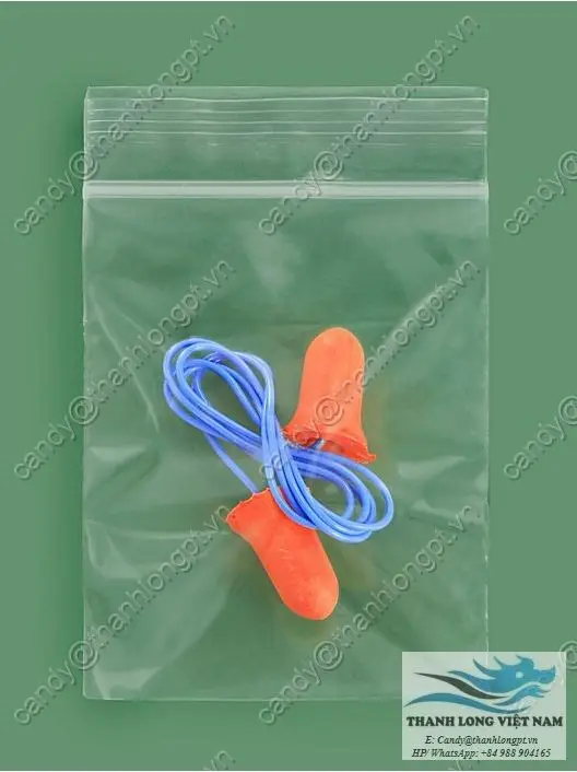 Plastic Reclosable Zipper Poly Packaging Wholesale Storage Bags Direct from Vietnam Food Coffee Screen Printing LDPE Recyclable