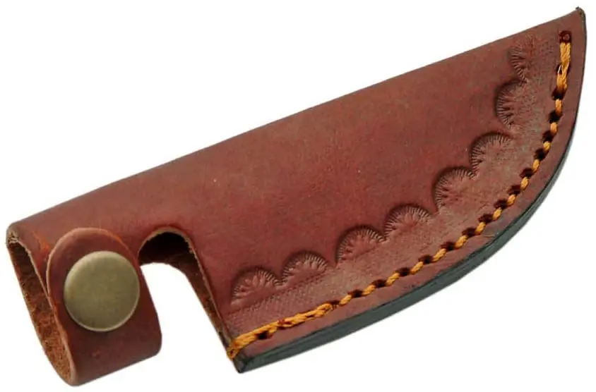 Ручной нож для кожи с футляром маленький охотничий из нержавеющей стали коробкой