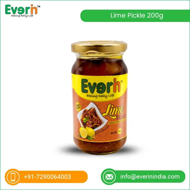 Spicy Taste 200g Lime Glass Jar Pickle