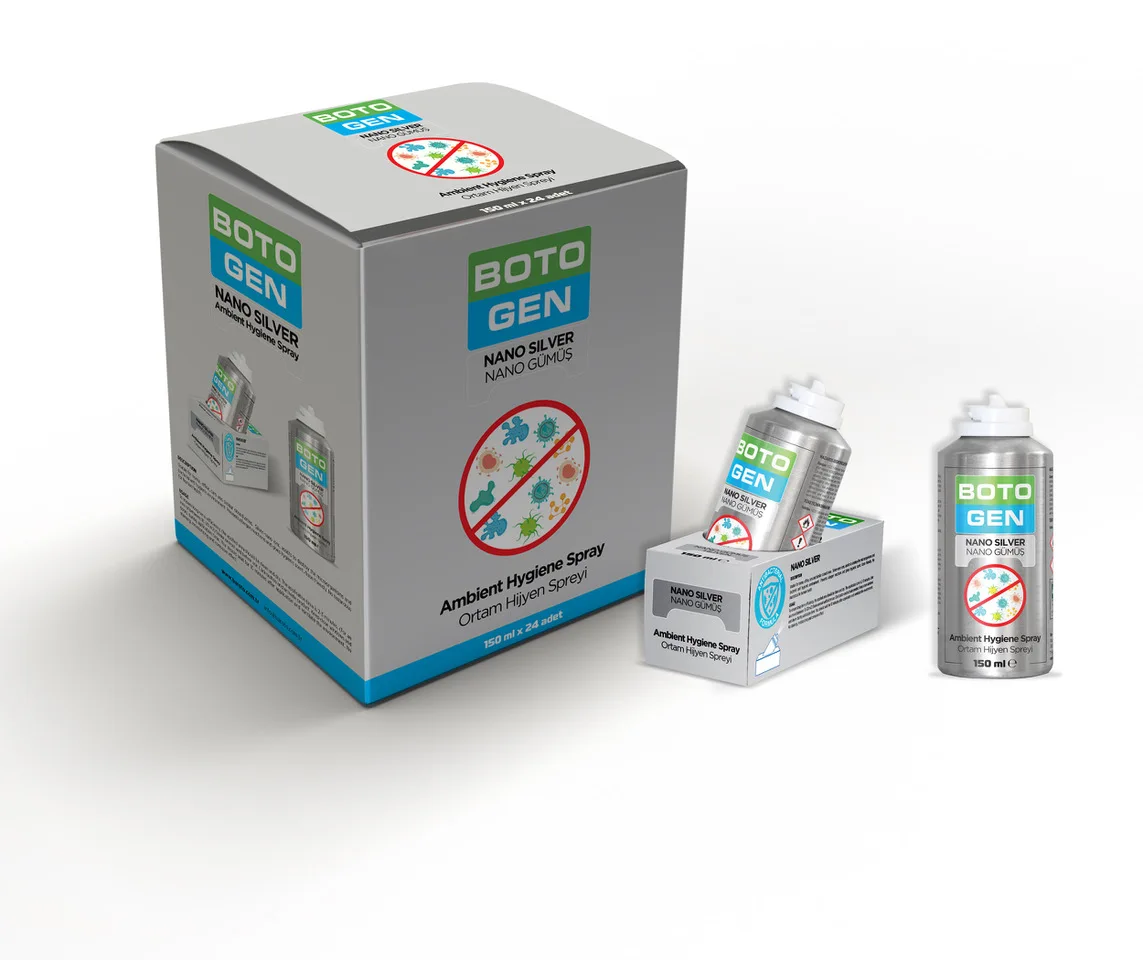 Дезинфицирующий спрей BOTO GEN Nano Silver для домашней гигиены, 150 мл