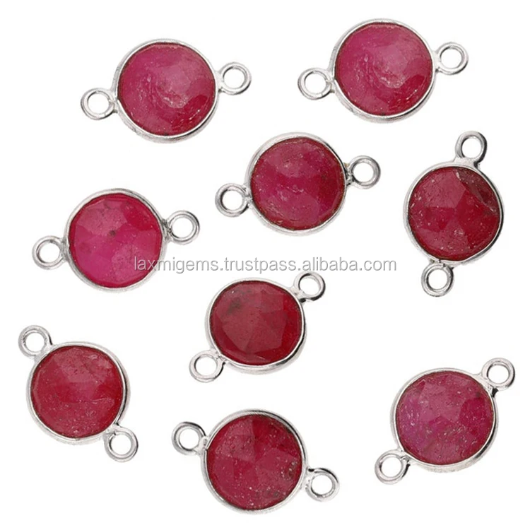 Ruby stone charms necklace pendant handmade bracelet pendant accessories