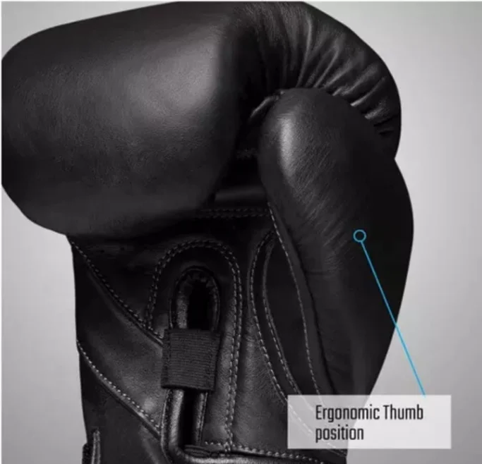 Custom Made 12 oz/16 oz/20 oz Boxing Glove, Black Leather Professional Boxing Gloves For Home Gym Boxing Fitness