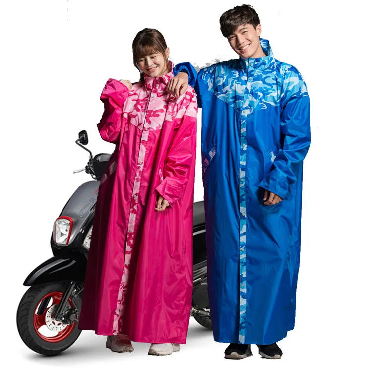 Camouflage pattern full body best quality rain coat for biker