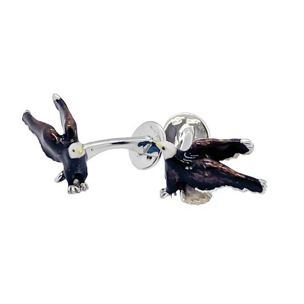  Серебряная запонка EAGLE GM