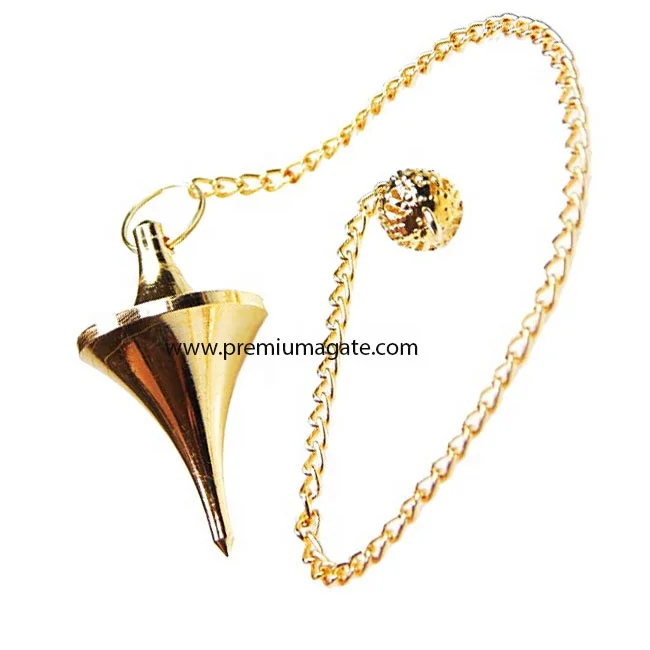 
Позолоченный космический металлический маятник в форме НЛО из латуни: Оптовая продажа металлических маятников из Индии 