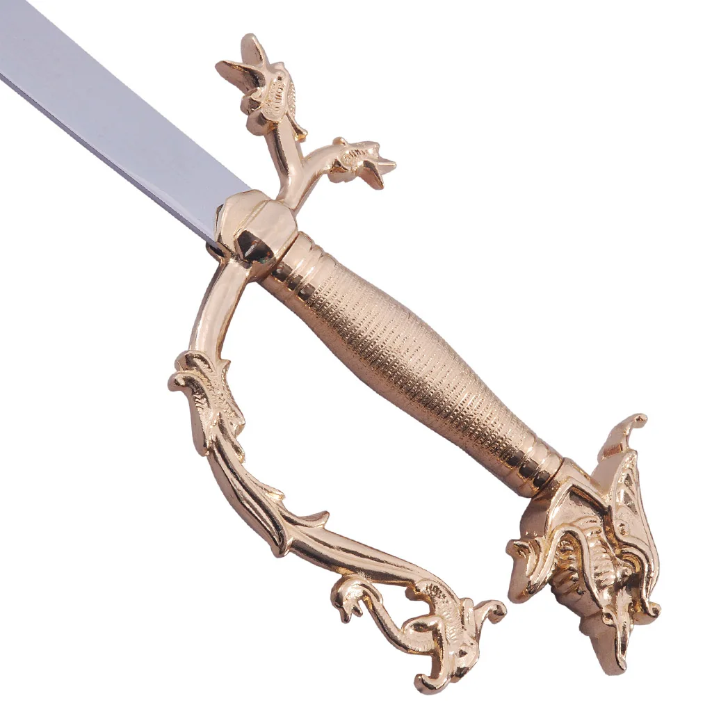 
Functional Sword Arabian Belly Dance Sword Dragon Scimitar Gold Handle Sword for Sale 