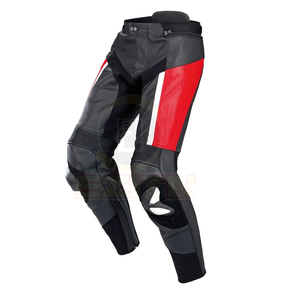 Новый стиль профессиональные кожаные мужские брюки для мотогонок