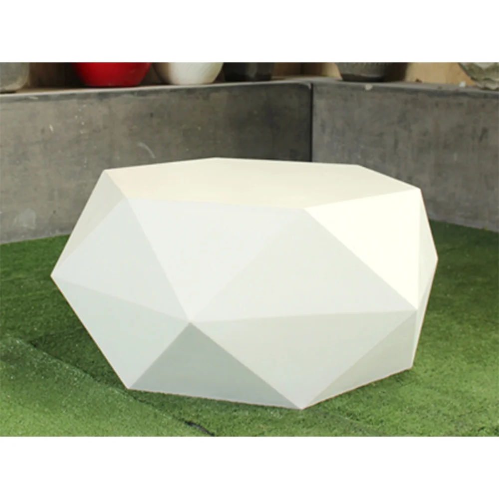 Unique Outdoor Garden or Indoor Furniture gray concrete End Table / Side Table Completely waterproof For Bedroom or Living Room