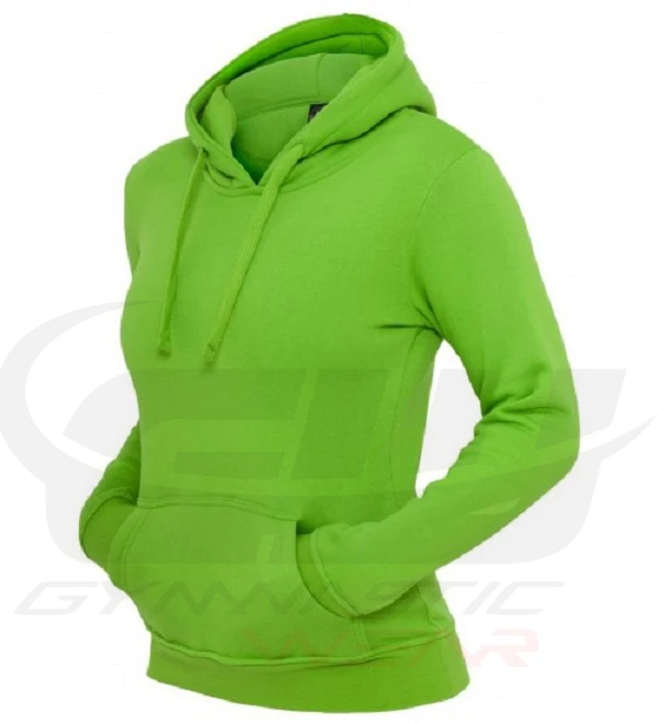 New LATEST Style Custom Gym Hoodie Plain Zipper 100% Cotton Fleece Hoodies for Women