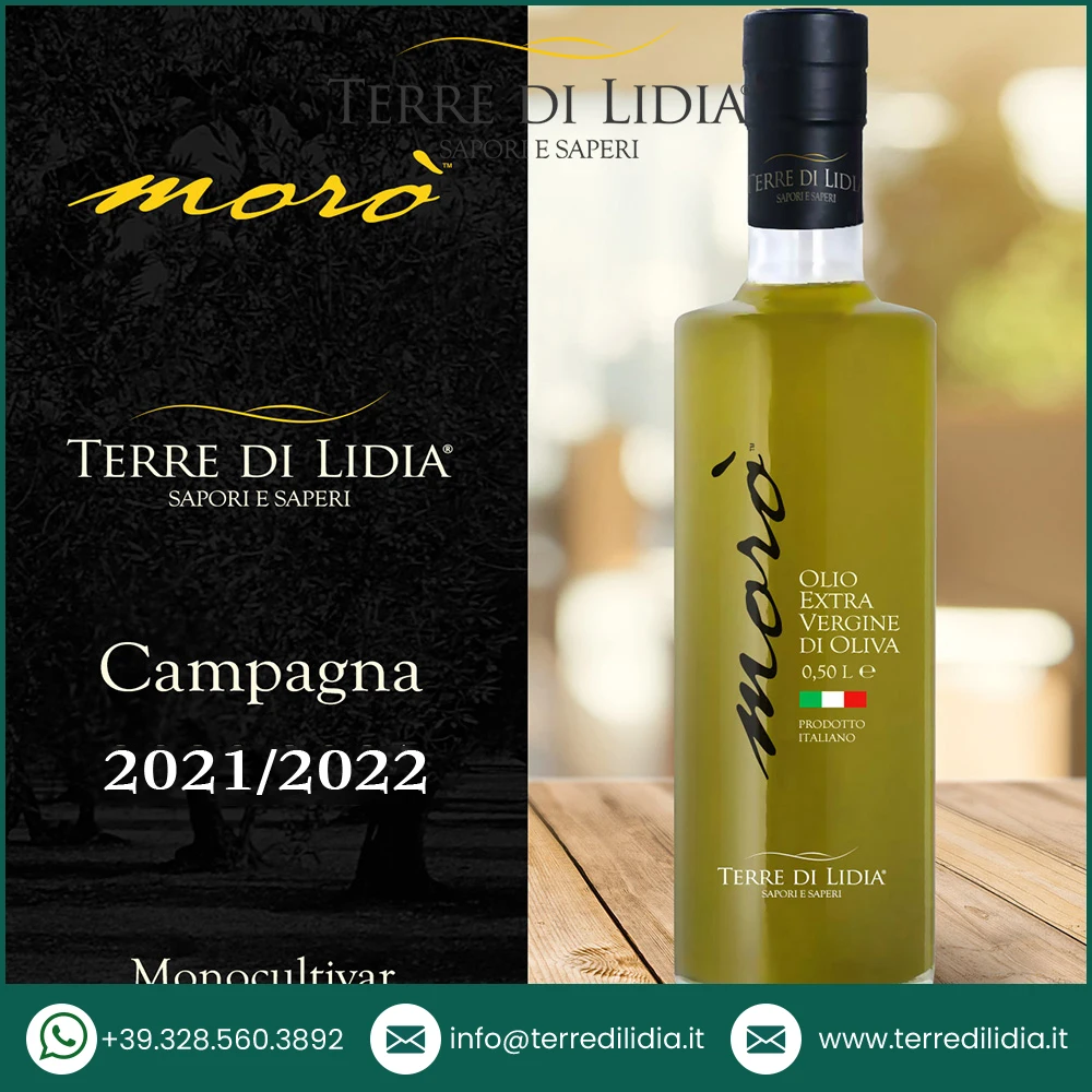 Italian Extra Virgin Olive Oil Bottiglia Moro 0.5 L Good Quality Olive Oil